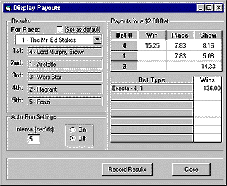Display Payouts - Sample Window (14560 bytes)
